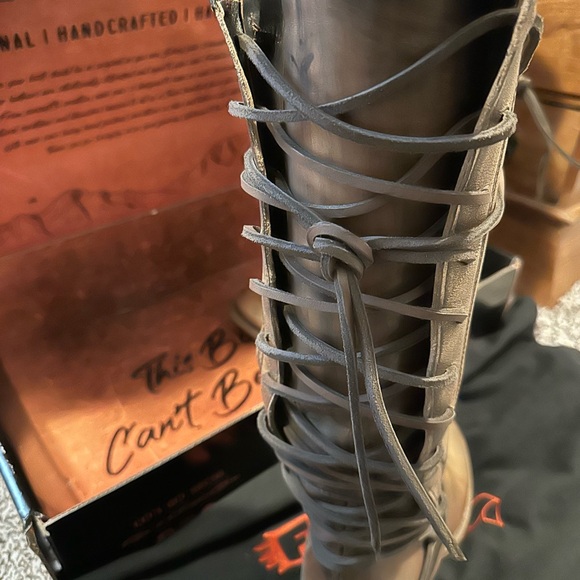 Freebird Bronze Coal  Lace-Up Boots - Picture 5 of 7